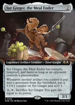 1 x Syr Ginger, the Meal Ender - Extended Art - Wilds of Eldraine - NM-Mint - MT - Image 1