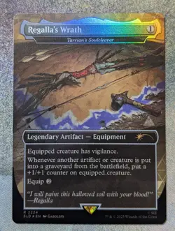 Regalla's Wrath - Tarrian's Soulcleaver Secret Lair Playstation Rainbow Foil - Image 1