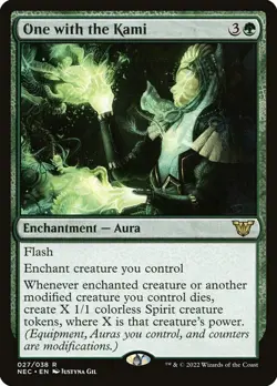One with the Kami [Neon Dynasty Commander] MTG - Image 1