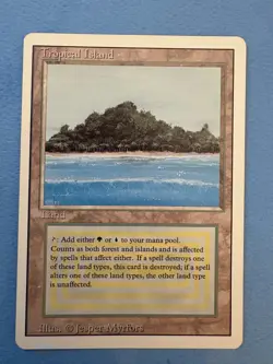 MTG Revised Edition, Tropical Island! 1994 Vintage Magic! - Image 1