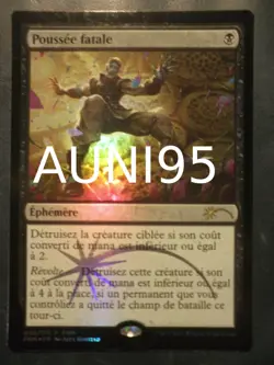 mtg magic fatal push FOIL FNM DCI promo FRENCH vf fr poussee fatale - Image 1