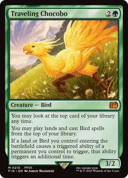 x1 Traveling Chocobo FIN Final Fantasy MTG 210 M/NM 1x - Image 1