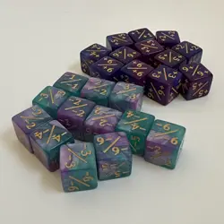 Magic the Gathering -Glitter Sparkle 6-Sided Counter Dice Set - 24 Pieces - MTG - Image 1