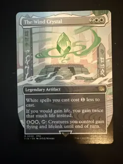 The Wind Crystal Borderless Regular - Final Fantasy MTG-NM - Image 1