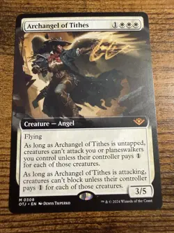 MTG Magic The Gathering Archangel of Tithes Extended Art Mythic VERY rare pull! - Image 1