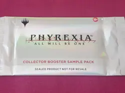Magic The Gathering PHYREXIA ALL WILL BE ONE COLLECTOR BOOSTER SAMPLE PACK MTG - Image 1