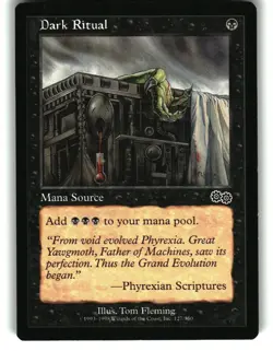 Magic the Gathering - Urza's Saga Dark Ritual 127 Common 1998 - Image 1