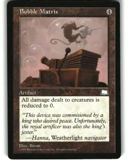 Magic the Gathering - Weatherlight Bubble Matrix Rare 1997 - Image 1