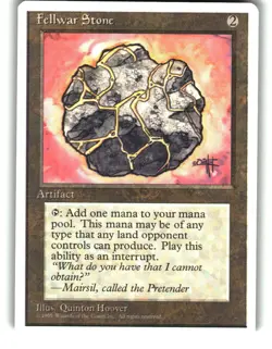 Magic the Gathering - Fourth Edition Fellwar Stone 337 Uncommon 1995 - Image 1