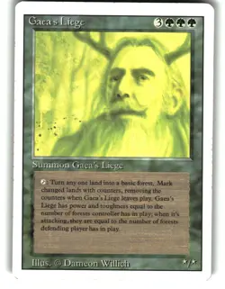 Magic The Gathering - Revised Edition Gaea's Liege Rare 1994 - Image 1