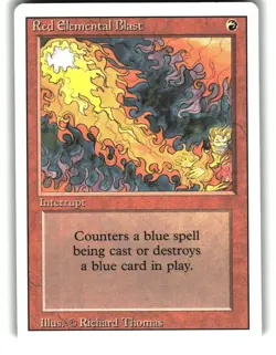 Magic The Gathering - Revised Edition Red Elemental Blast Common 1994 - Image 1