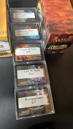 MTG LOT 19 INTRO DECKS EMPTY FAT PACK BOXES SCARS OF MIRRODIN PHYREXIA MAGIC - Image 5