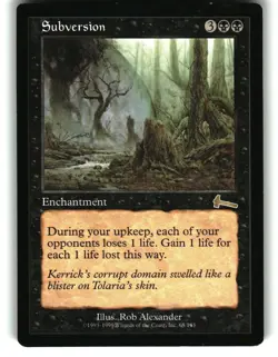 Magic The Gathering - Urza's Legacy Subversion 258 Rare 1999 - Image 1