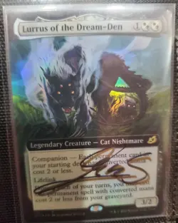 MTG FOIL EXTENDED ART LURRUS, OF THE DREAM-DEN SHADOW SIGNED BY ARTIST - Image 1