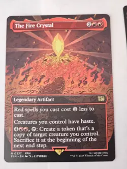 MTG - The Fire Crystal Borderless - Final Fantasy - Image 1