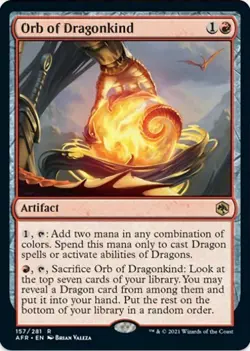 1 x Orb of Dragonkind - Adventures in the Forgotten Realms - LP - MTG - Image 1