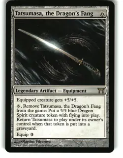 Magic the Gathering - Champions of Kamigawa Tatsumasa, the Dragon's Fang 3 Rare - Image 1