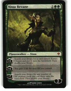 Magic the Gathering - Zendikar Nissa Revane 2009 170 Mythic - Image 1