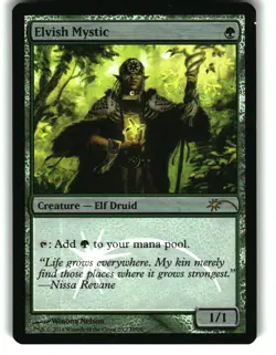 Magic the Gathering - FNM Promos Elvish Mystic 2 Promo Foil - Image 1