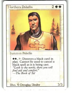 Magic the Gathering - Revised Edition Northern Paladin 1994 Rare - Image 1