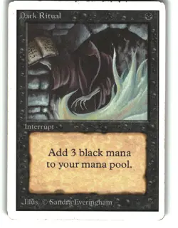 Magic the Gathering - Revised Edition Dark Ritual 1994 Common - Image 1