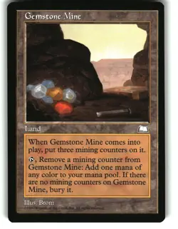 Magic the Gathering - Weatherlight Gemstone Mine 1997 Uncommon - Image 1