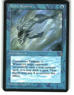 Magic the Gathering - Ice Age Mystic Remora 1995 87 Common - Image 1