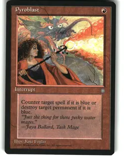Magic the Gathering - Ice Age Pyroblast 1995 213 Common - Image 1