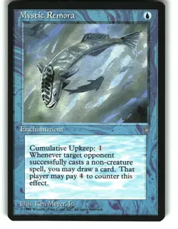 Magic the Gathering - Ice Age Mystic Remora 1995 87 Common - Image 1