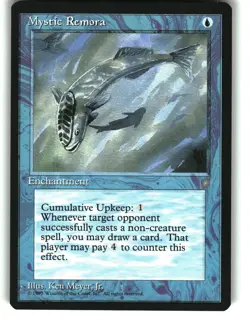 Magic the Gathering - Ice Age Mystic Remora 1995 87 Common - Image 1