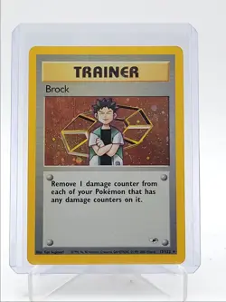 BROCK 2000 POKEMON GYM HEROES HOLO RARE 15/132 Q3713 - Image 1
