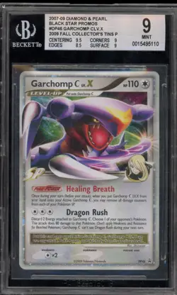 Pokemon Garchomp C Lv.X Fall Collector's Tins Black Star Holo Promo DP46 BGS 9 - Image 1