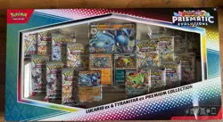 Pokemon Lucario Tyranitar Premium Collection Prismatic Evolutions Sam’s Club - Image 1