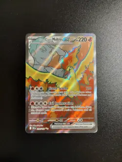 Team Rockets Moltres EX English Full Art 208/182 SV10 Destined Rivals Pokemon NM - Image 1