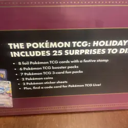 Pokemon 2025 Holiday Advent Calendar Brand New Factory Sealed 6 Packs 8 Promos - Image 4