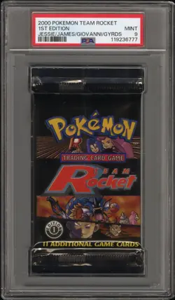 Pokemon WOTC 2000 Team Rocket Booster Pack 1st Edition *6777 PSA 9 MINT - Image 1