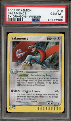 Pokemon Salamence EX Dragon Winner Holo Rare #19 PSA 10 Gem Mint - Image 1