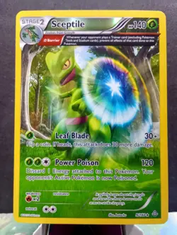 Pokemon TCG: Septile #9/160 Omega XY Primal Clash Reverse Holo Rare - Image 1