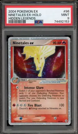 Pokemon Ninetales ex EX Hidden Legends Holo Ultra Rare #96 PSA 9 Mint - Image 1
