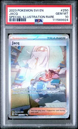 2023 POKEMON SVI EN-SCARLET & VIOLET SPECIAL ILLUSTRATION RARE #250 JACQ PSA 10 - Image 1