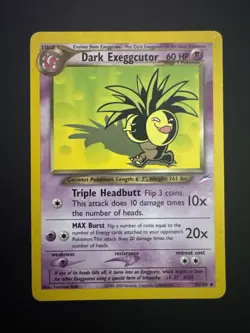 Pokemon TCG Neo Destiny Dark Exeggcutor 33/105 Regular Uncommon - Image 1
