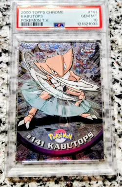 Topps 2000 Chrome Pokemon Series 2 #141 Kabutops PSA 10 - Image 1