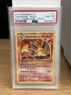 Pokemon XY Evolutions 2016 Prerelease Staff #11 Charizard - Image 1