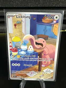 Pokemon TCG Lickitung Illustration Temporal Forces 180/162 - Image 1