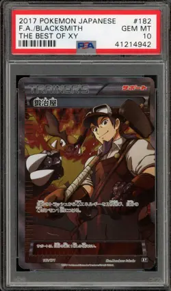 Pokemon Blacksmith The Best of XY Japanese Full Art #182 PSA 10 Gem Mint - Image 1