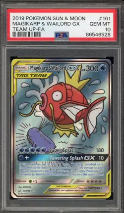 Pokemon Magikarp & Wailord GX Team Up Full Alt Art #161 PSA 10 Gem Mint - Image 1