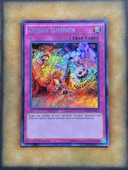 Yugioh Omega Summon FUEN-EN037 Secret Rare 1st Ed LP - Image 1