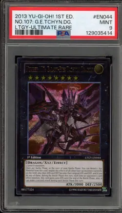 Yu-Gi-Oh! Number 107: Galaxy Eyes Tachyon Dragon 1st Ed UltimateLTGY-EN044 PSA 9 - Image 1