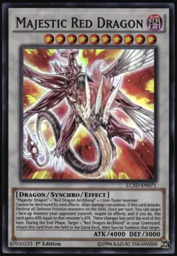 Yu-Gi-Oh! - Majestic Red Dragon 2014 LC5D-EN071 Super Rare 1st Edition - Image 1