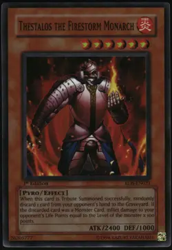 Yu-Gi-Oh! - Thestalos The Firestorm Monarch 2004 RDS-EN021 UR 1st Edition - Image 1